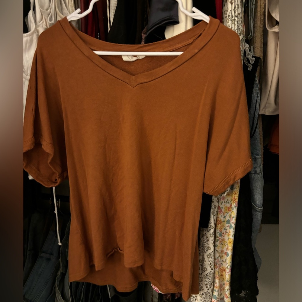 V-Neck Short Sleeve Top